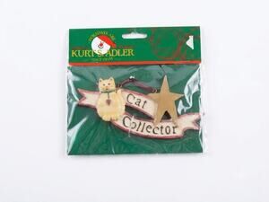 Vintage Kurt S. Adler "Cat Collector" Christmas Ornament W7035